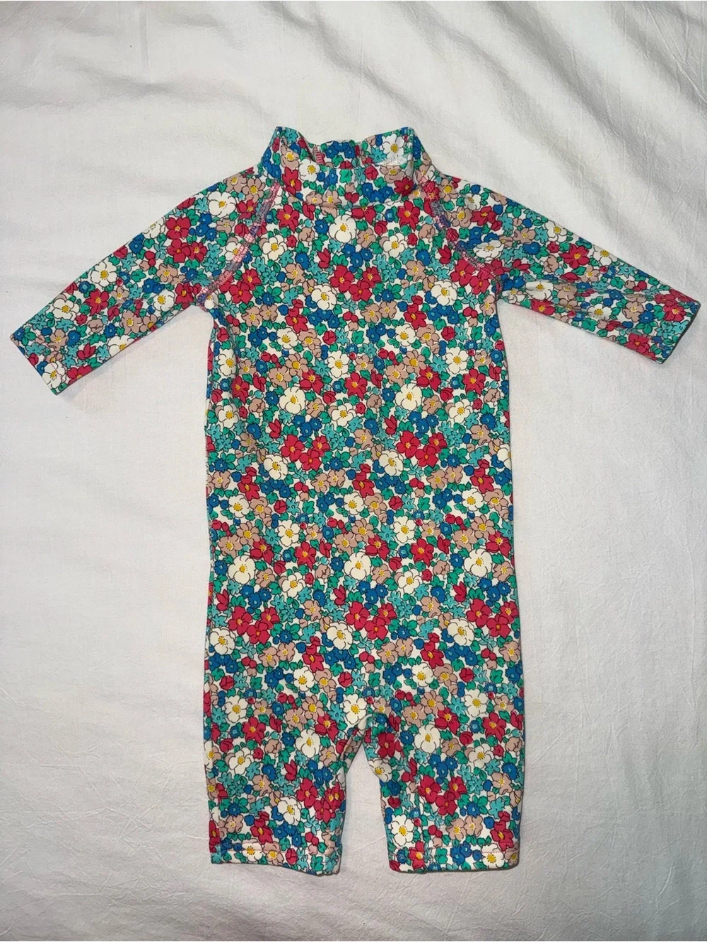 Baby Boden Floral Sun Safe Surfsuit